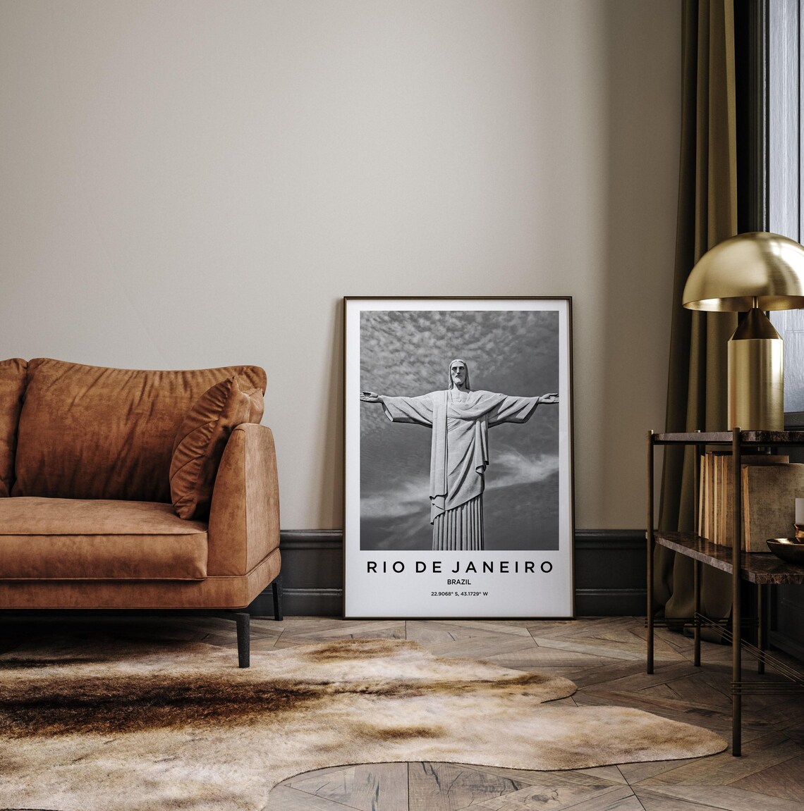 Rio De Janeiro Travel Poster, Map Art Print - Image 3
