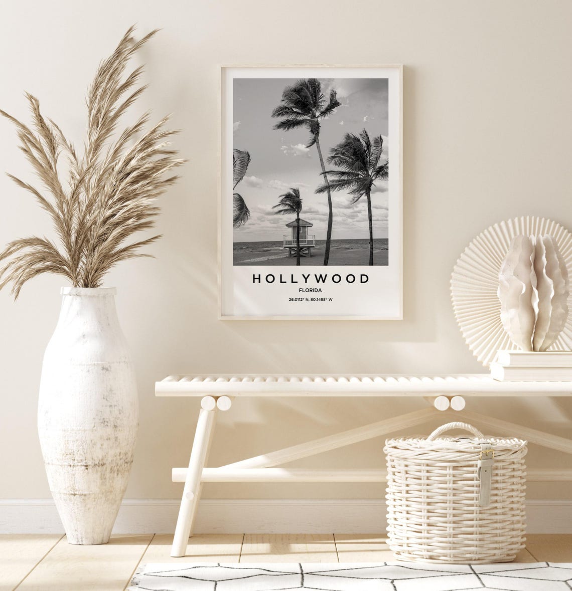 Hollywood Travel Poster, Place Name Art - Image 3