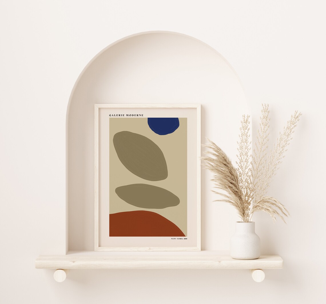 Abstract Art Print, Modern Minimalist Decor - Image 3