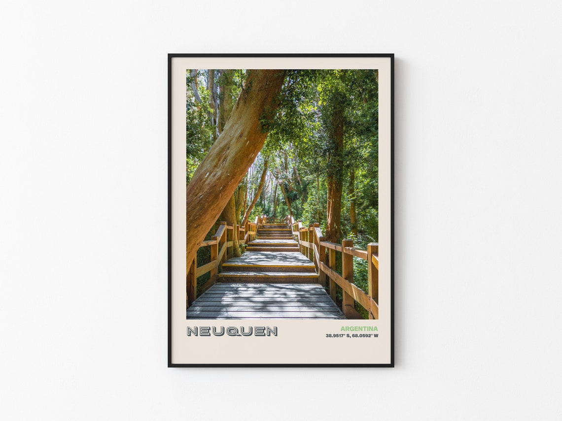 Neuquen Travel Poster Neuquen Print Neuquen Photo Print Neuquen Wall Decor Neuquen Travel Art Argentina Picture Neuquen 1 - Image 3
