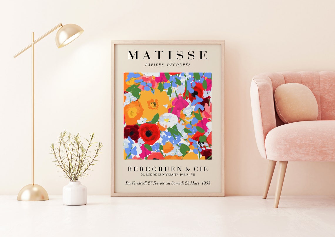 Matisse Multicolor Wildflower Meadow Papiers Decoupes Art Poster - Image 3