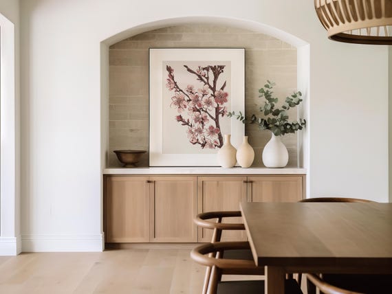 Cherry Blossoms Botanical Spring Wall Art