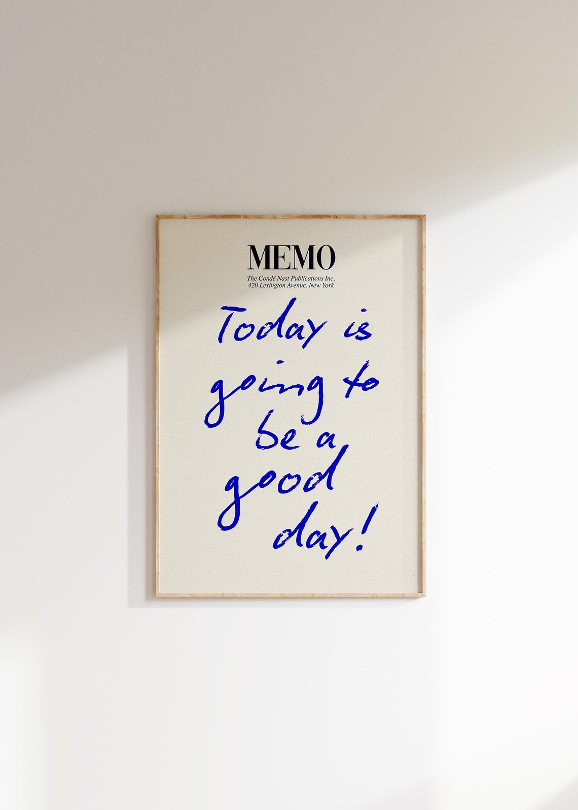 Good Day Memo Retro Typography Art Print - Image 4