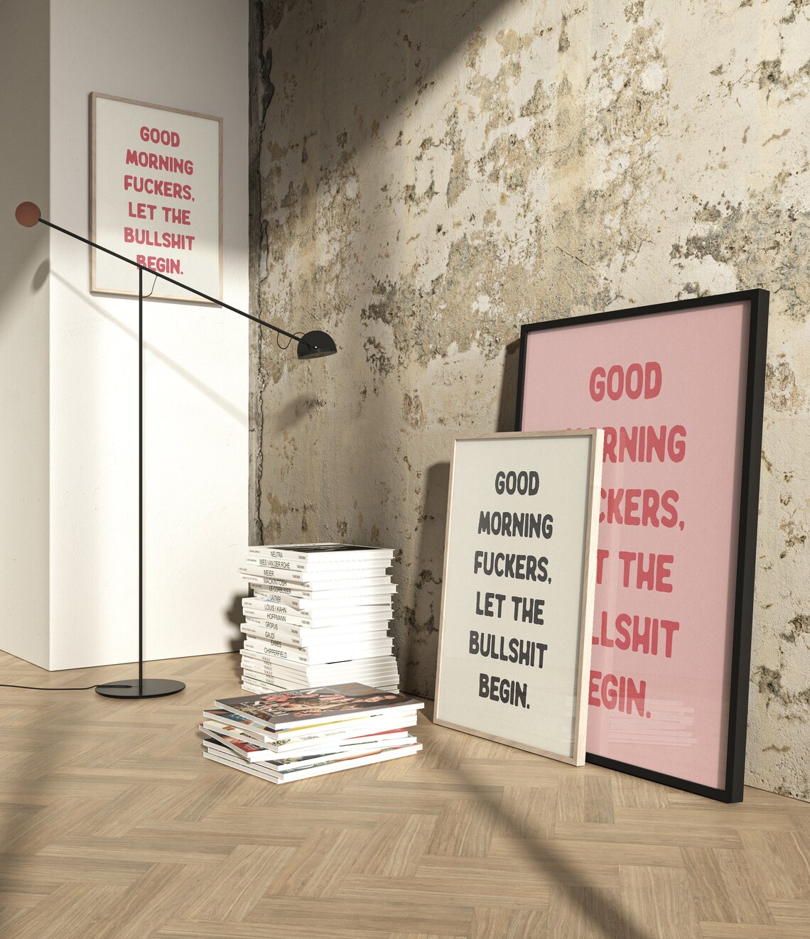 Good Morning Fuckers Funny Sweary Wall Art Print - Image 2