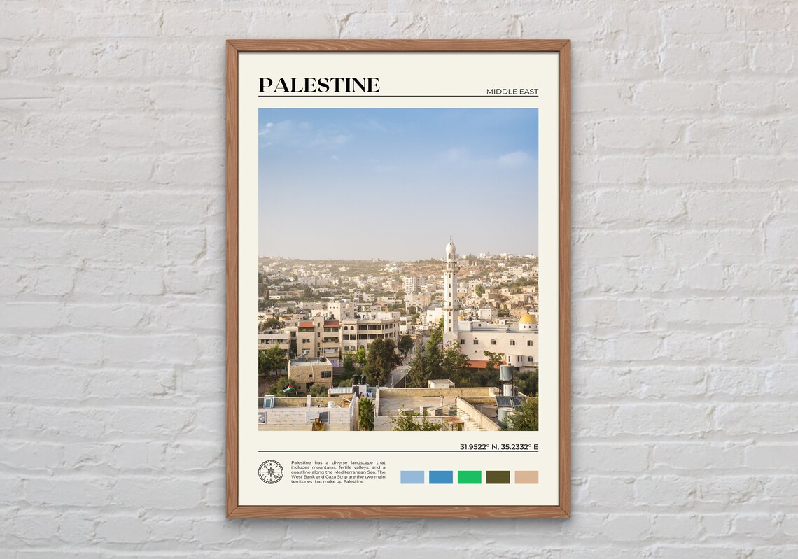 Palestine Photo Print, Wall Art for Home Decor