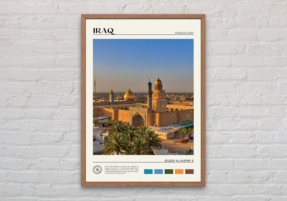 Iraq Photo Print, Middle East Wall Decor