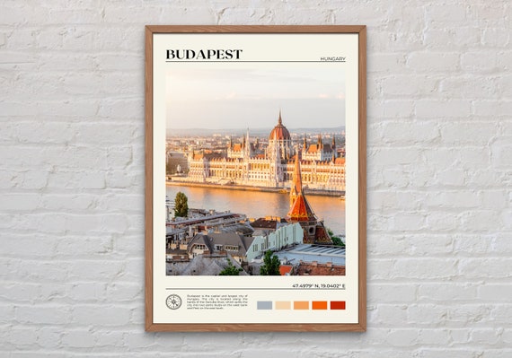 Budapest Photo Travel Poster, Hungary Wall Art