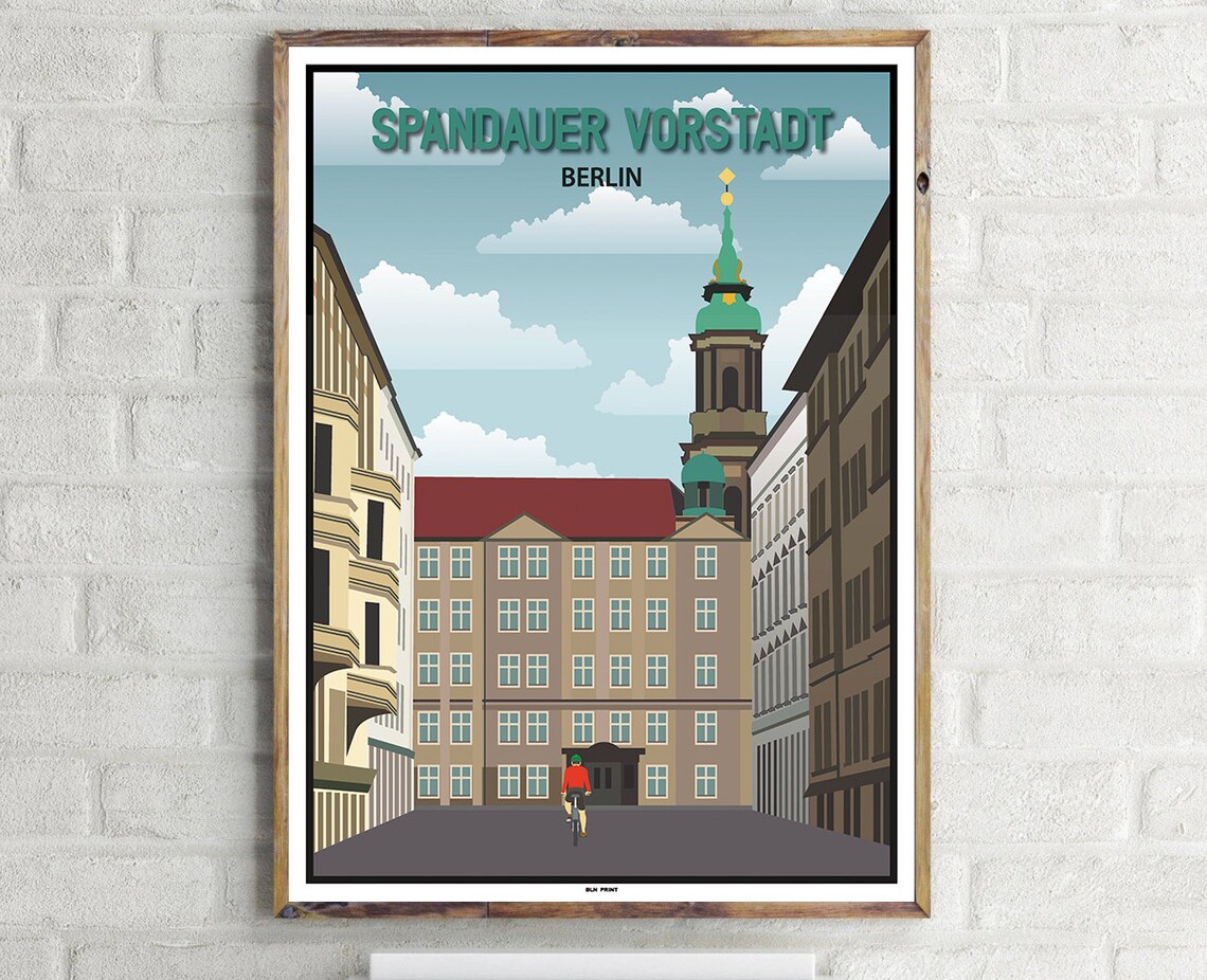 Mitte Spandauer Vorstadt Vintage Travel Poster