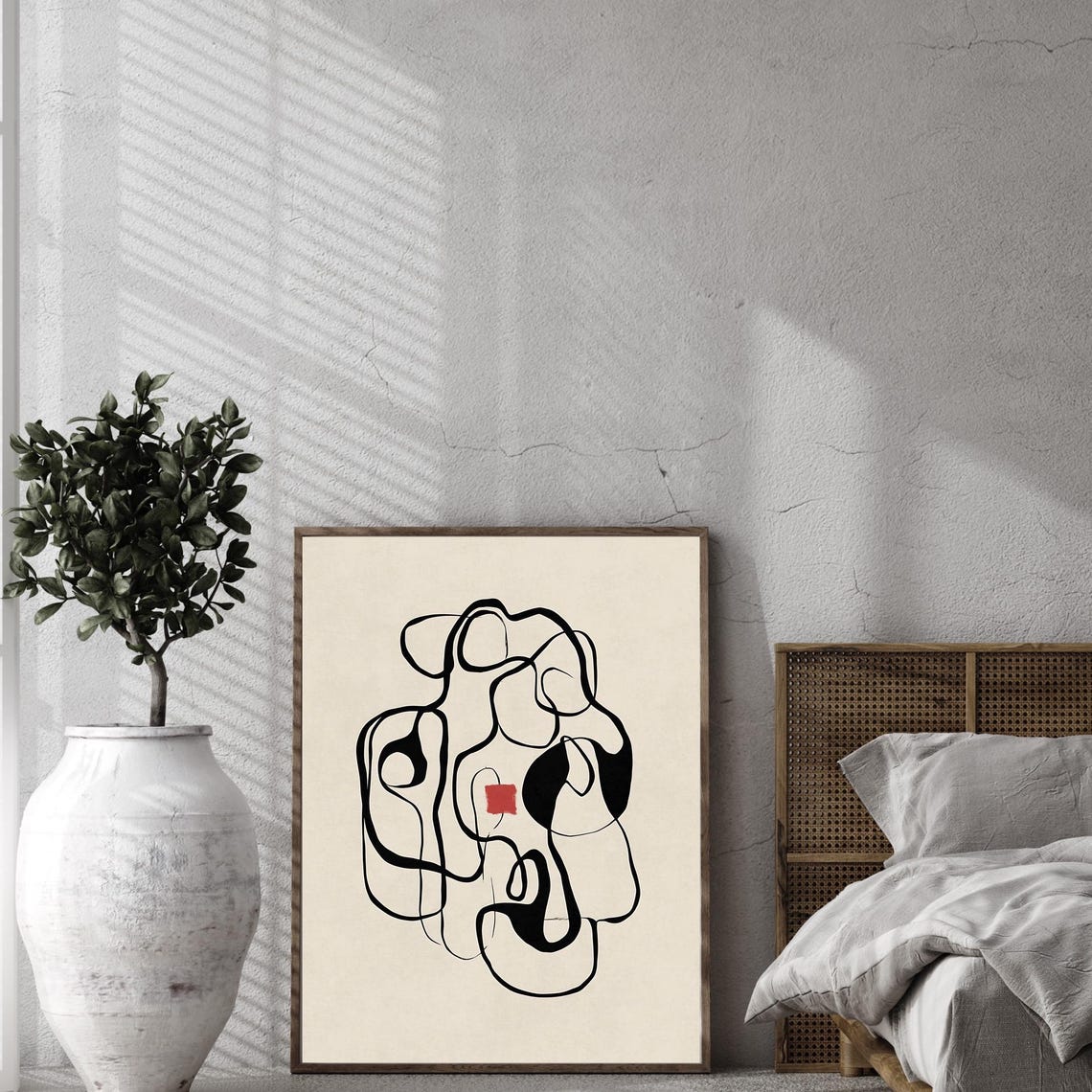 Wabi Sabi Abstract Japanese Ink, Japandi Art Print - Image 3