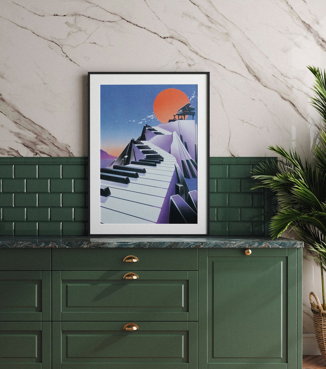 Piano Retro Poster, Music Wall Art Print - Image 3