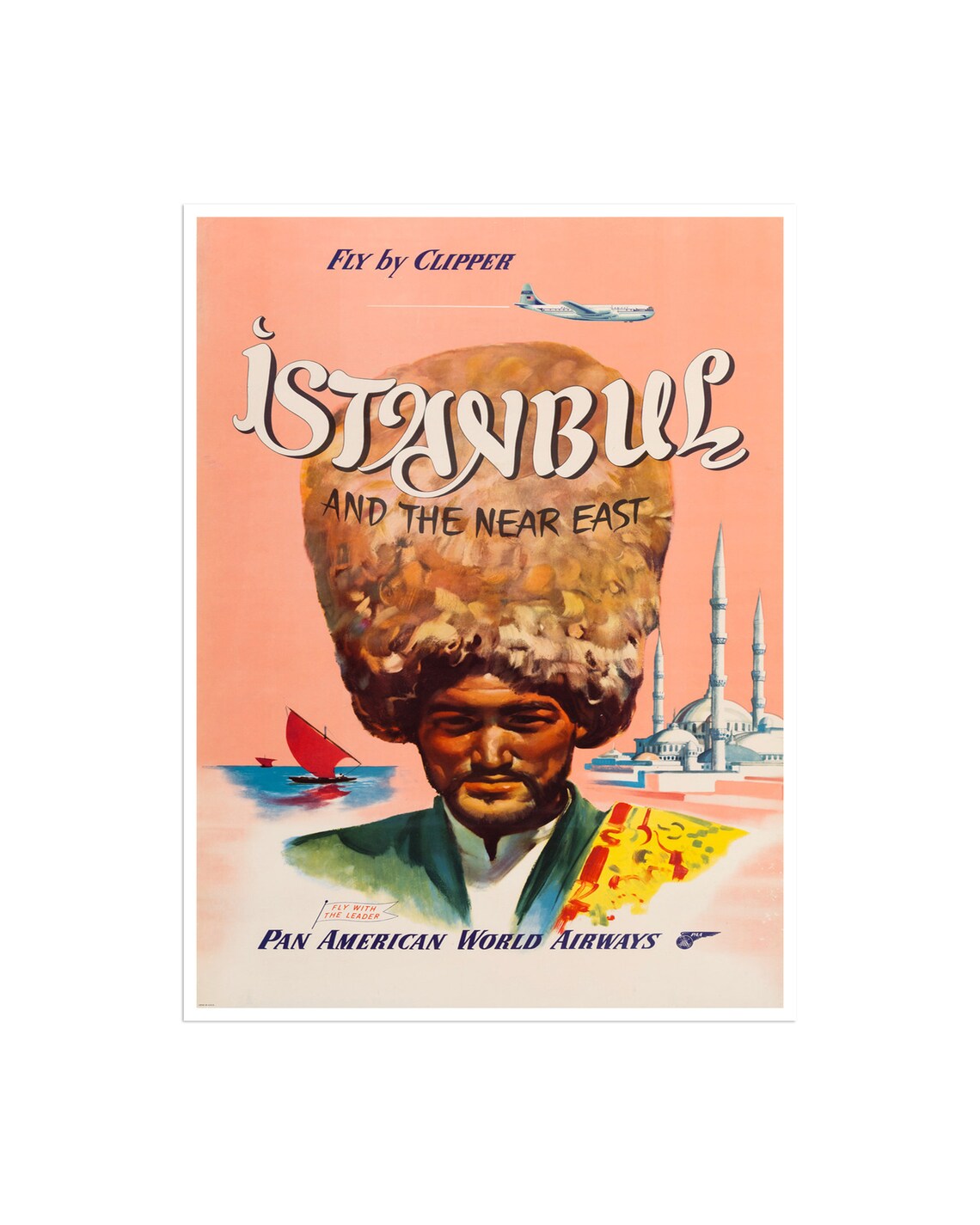Istanbul Turkey Vintage Travel Poster Art Print