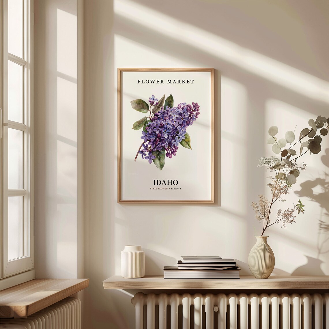 Idaho State Flower Syringa Art Print, Botanical Decor - Image 3