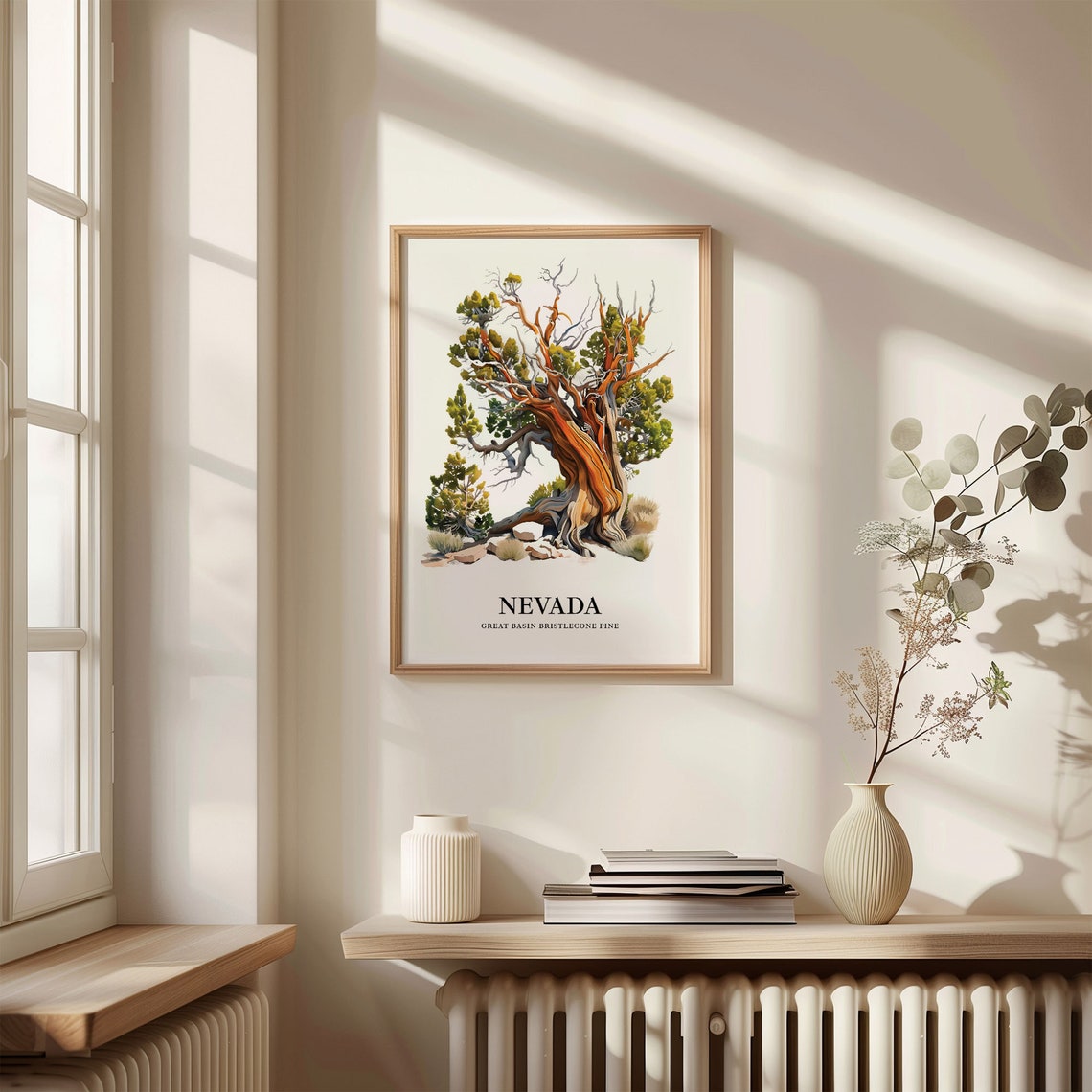 Nevada Great Basin Bristlecone Pine Ancient Twisted Tree Art Poster - Image 3