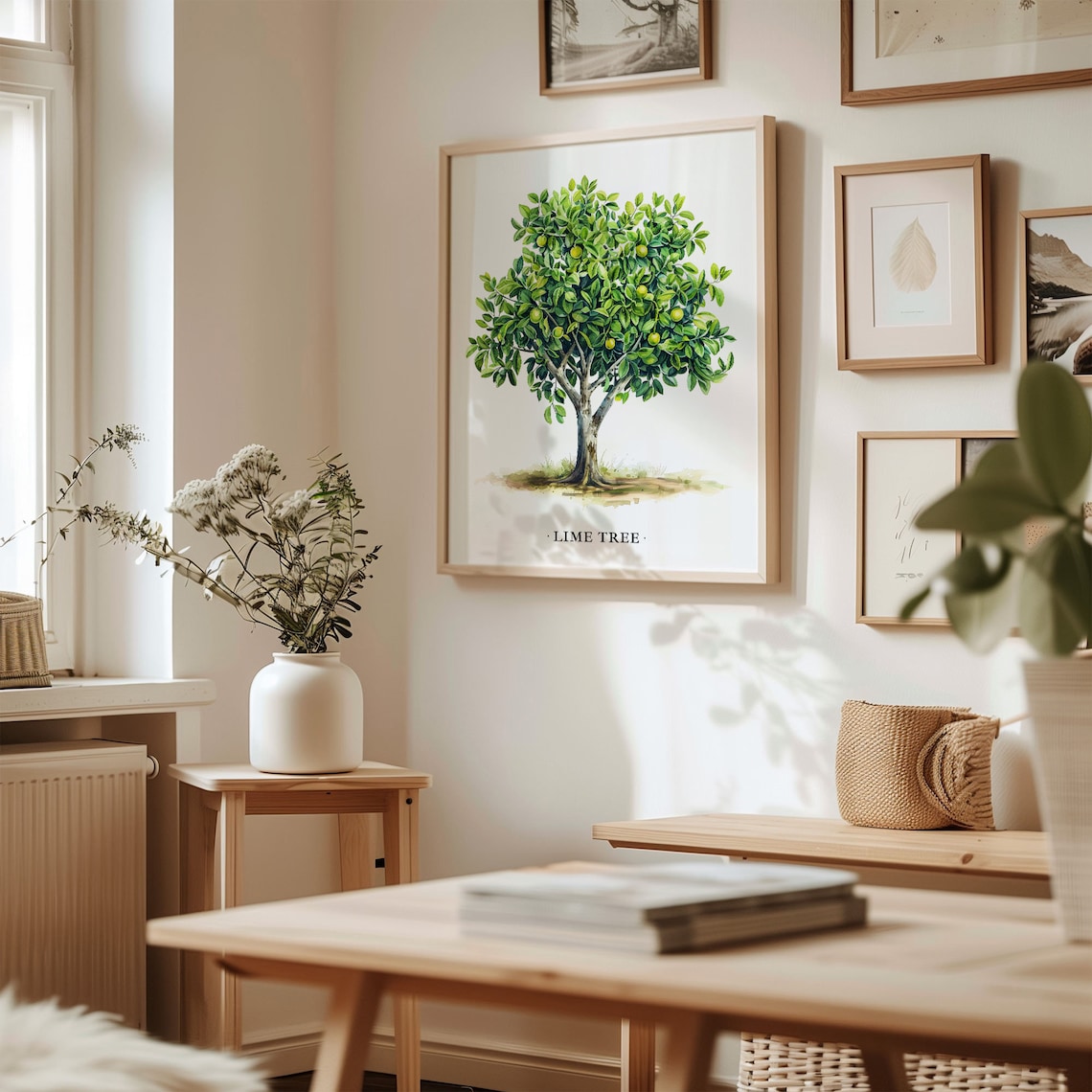 Lime Tree Botanical Art Print, Nature-Inspired Decor - Image 2