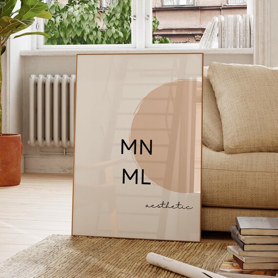 Minimal Wall Art Abstract Neutral Poster Simple Bedroom Decor Scandinavian Style Print Colorful Modern