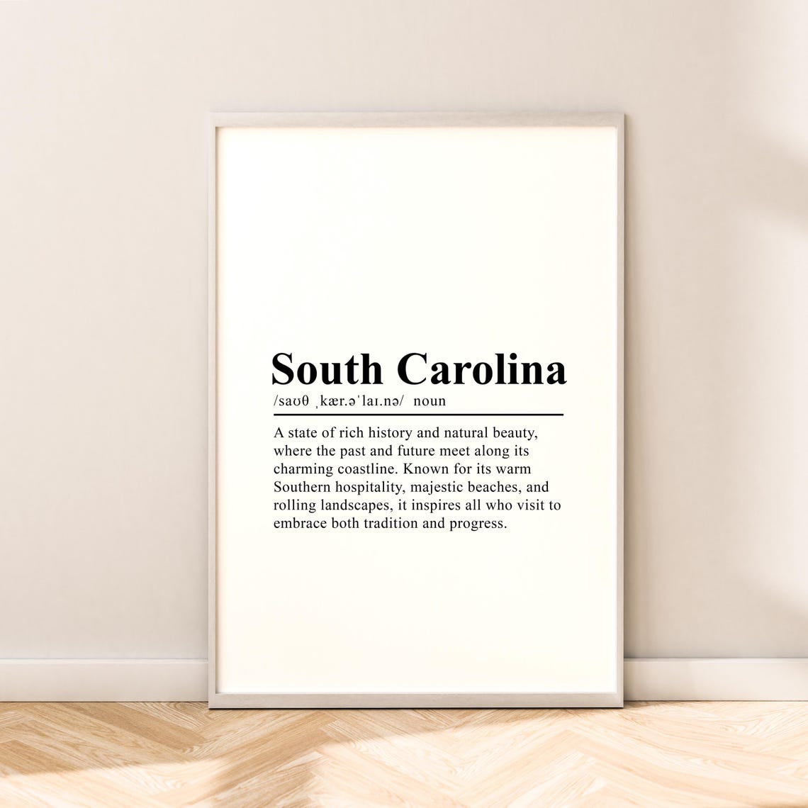 South Carolina Print Wall Art South Carolina Travel Print Wall Hanging South Carolina Poster Minimalist South Carolina Art Home Dcor Gift