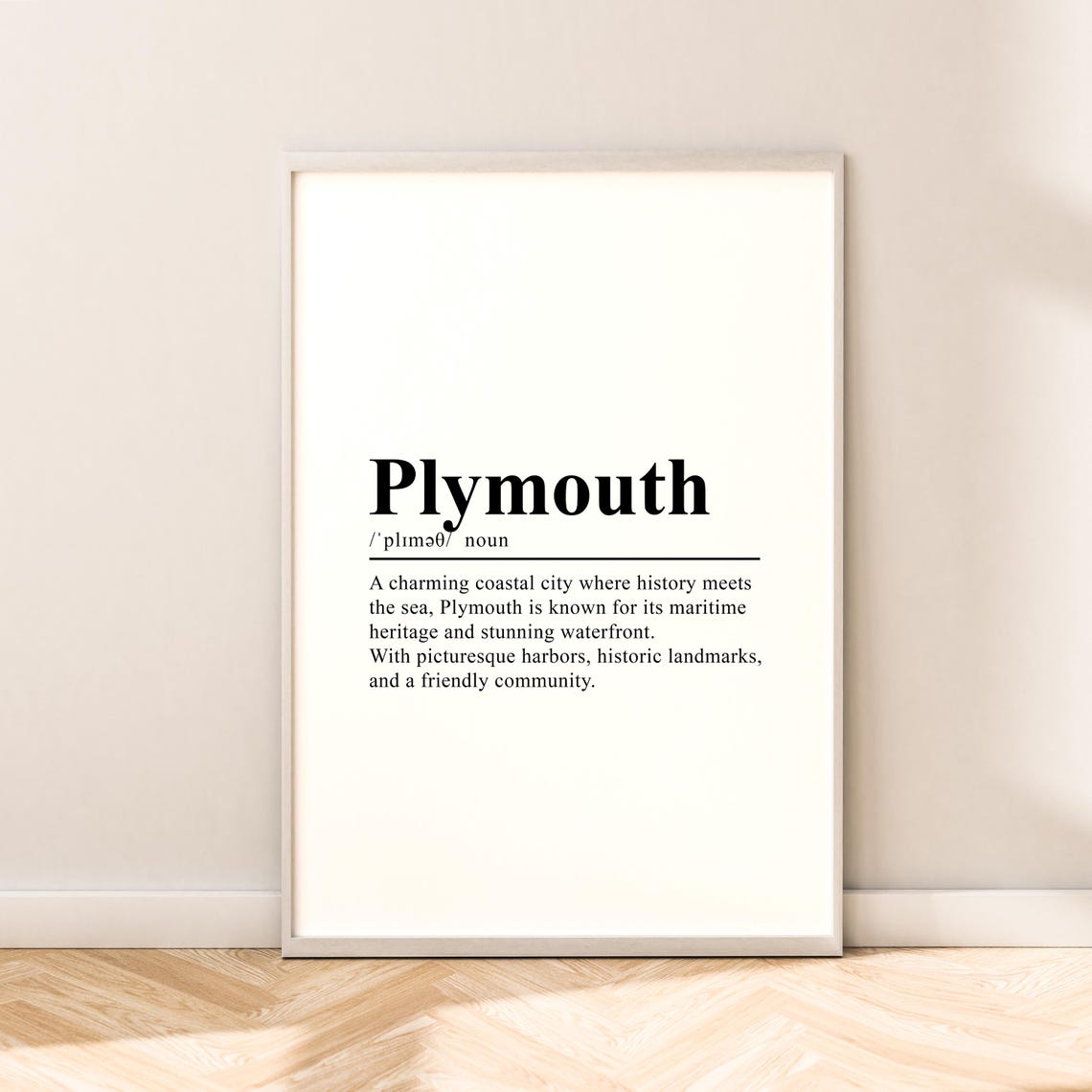 Plymouth Travel Print Wall Art Plymouth Print Wall Hanging Plymouth Poster Minimalist Plymouth Art Plymouth Home Decor Plymouth Gift Poster