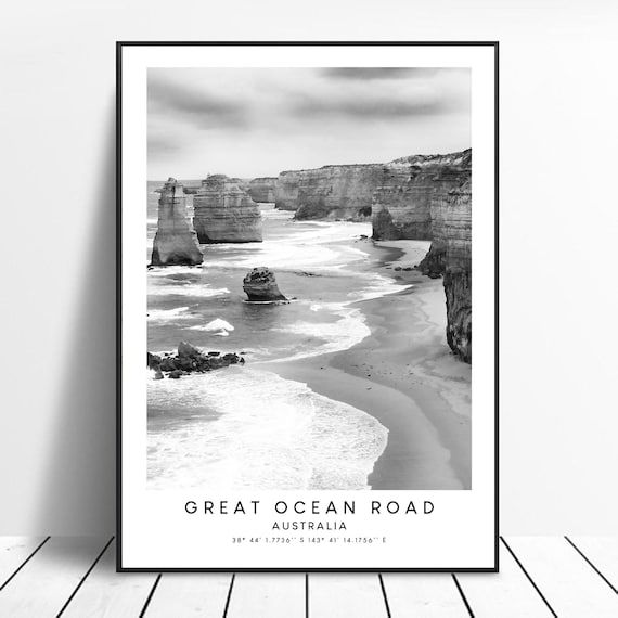 Great Ocean Road Minimalist Australia Art Print