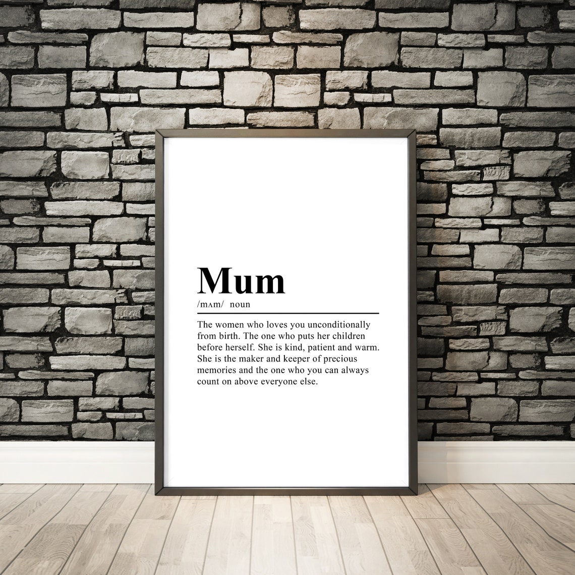 Mum Definition Poster Print, Mother's Day Gift