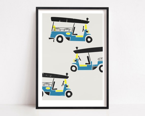 Tuk Tuk Bangkok Travel Poster, Same Same But Different