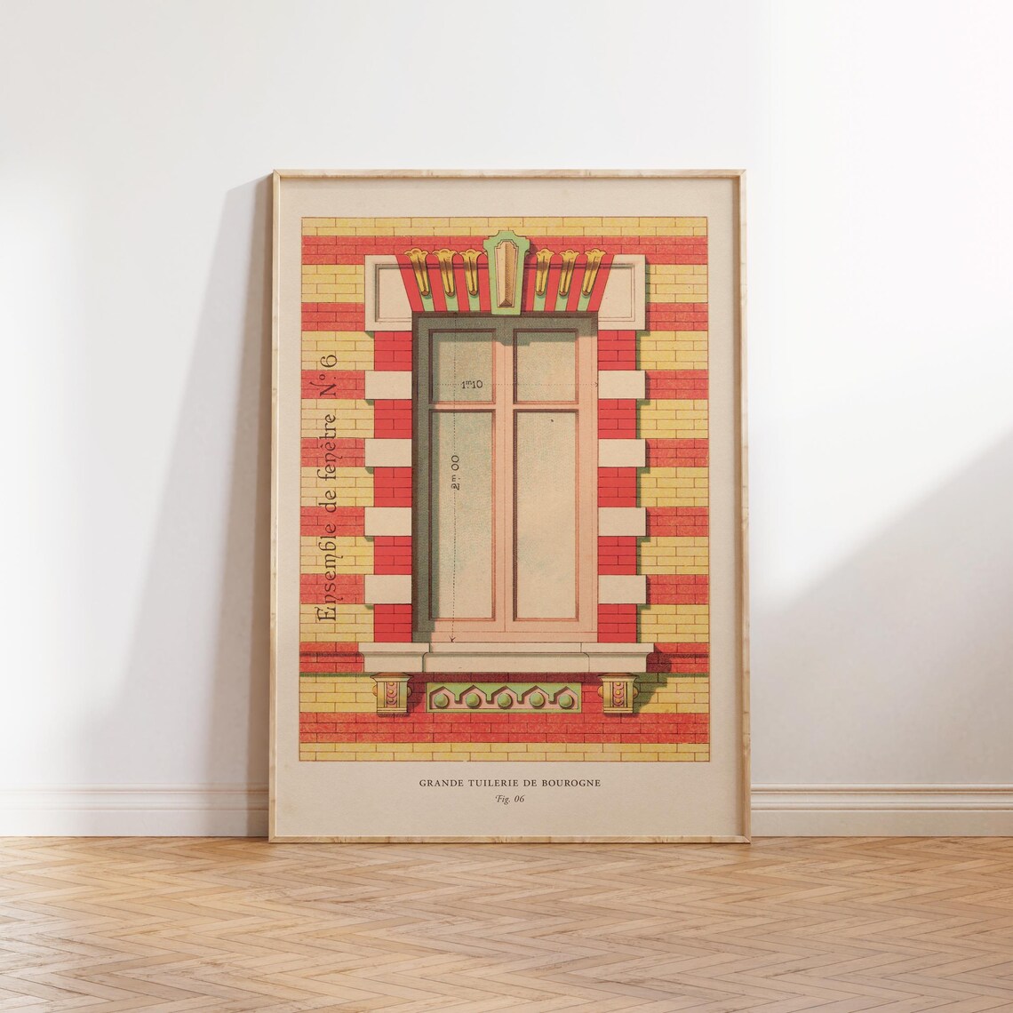 Vintage French Architecture Poster, Travel Poster