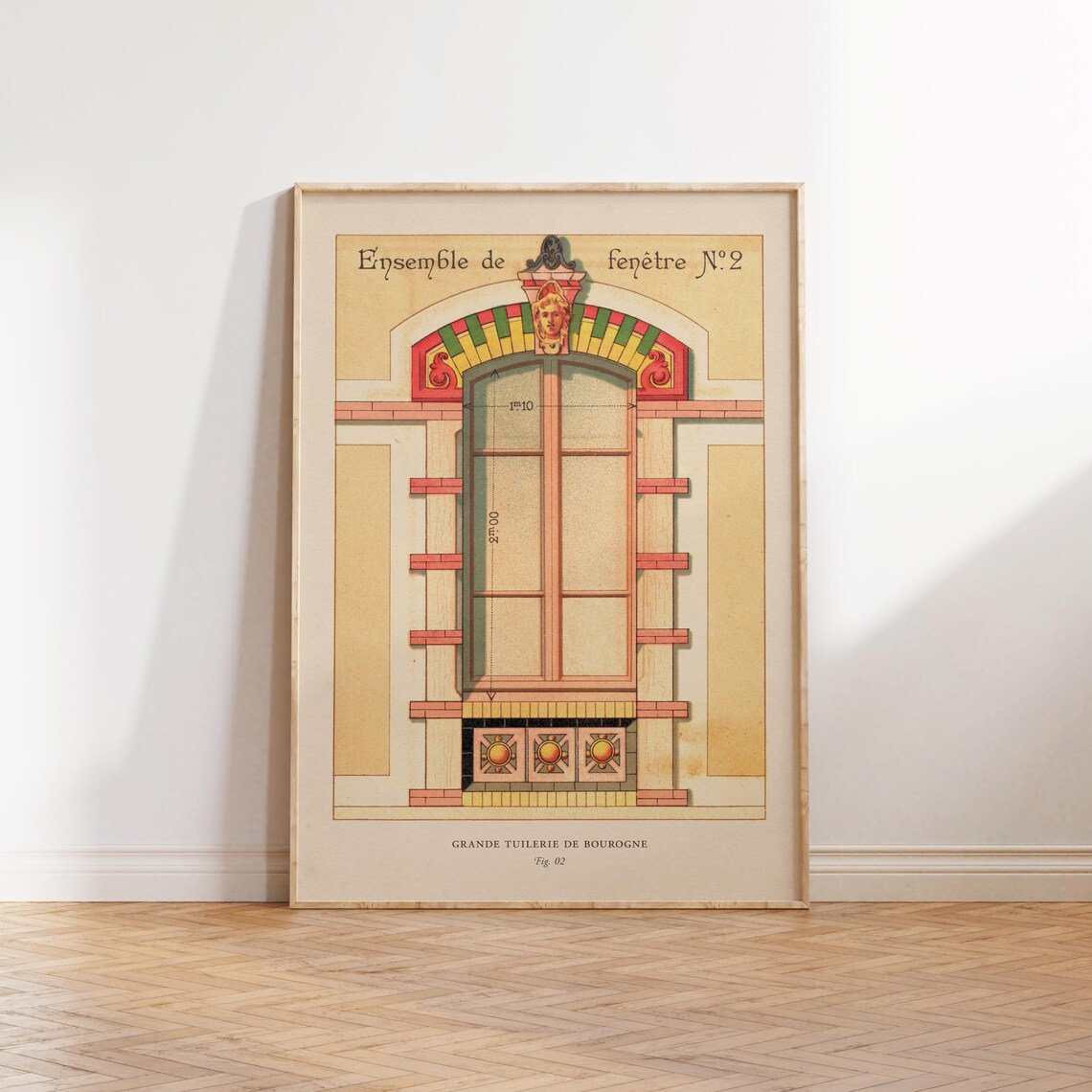 Vintage French Architecture Poster Print