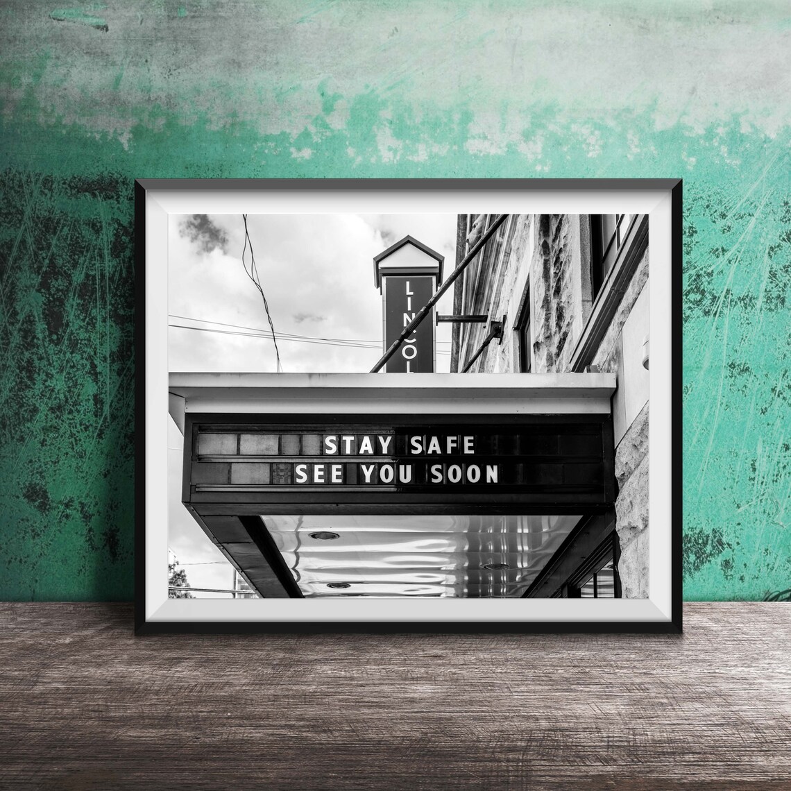 Lincoln Hall Chicago Sign Photography, Travel Poster