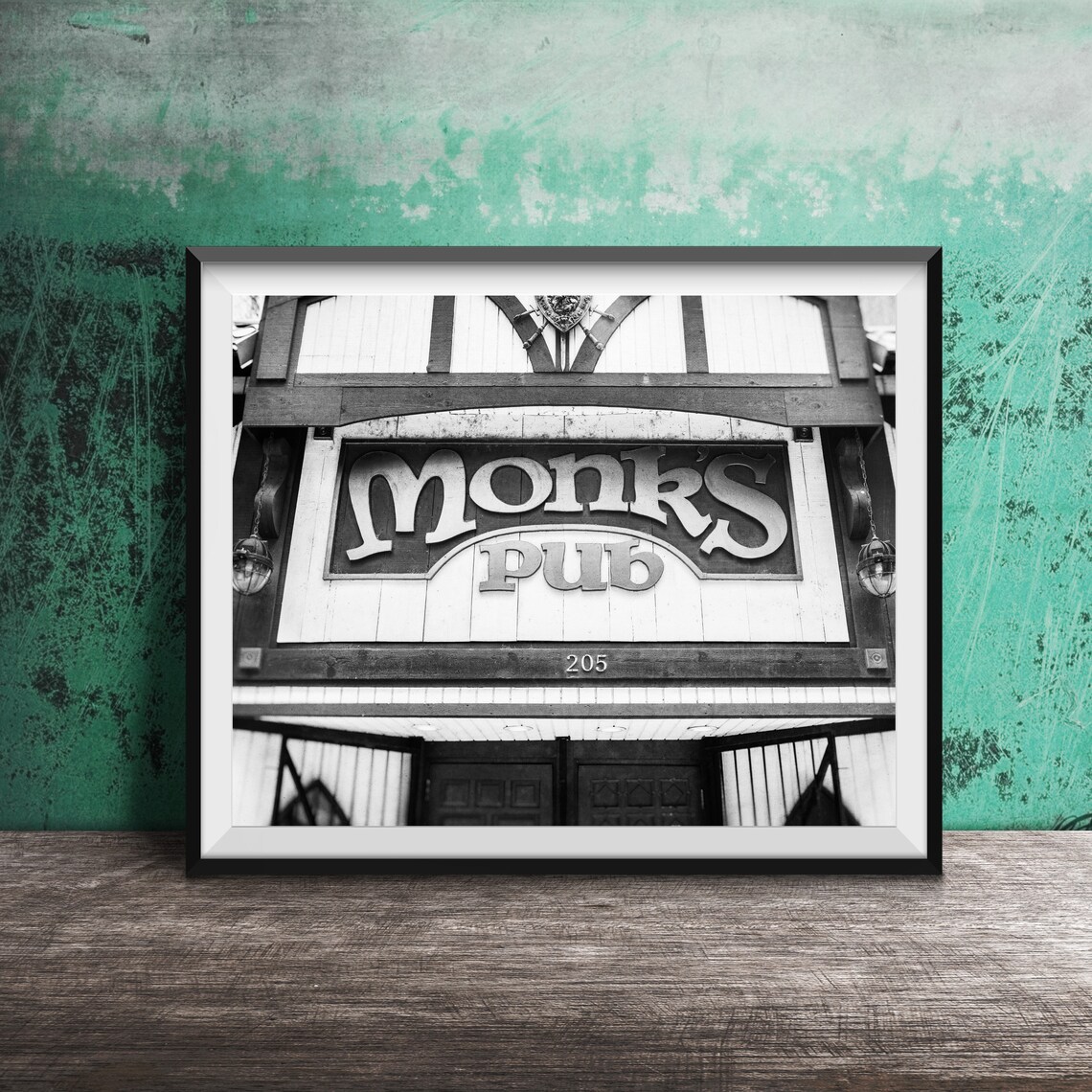 Monks Pub Chicago, Downtown Chicago Loop Bar Sign - Image 2