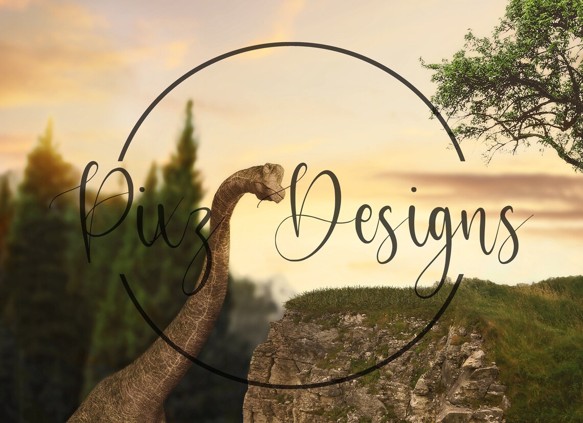 Dinosaur Cliff Backdrop, Dinosaur Ledge Background - Image 2