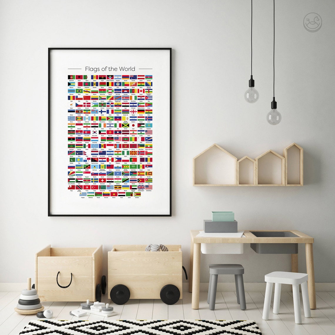 Flags Of The World Countries Complete Country Flag Chart Poster - Image 2