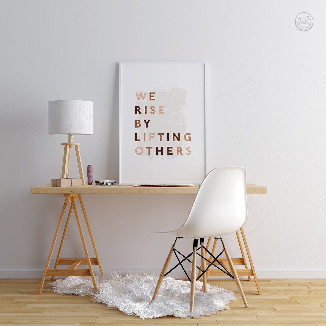 We Rise By Lifting Others Quote Art Print - Image 2
