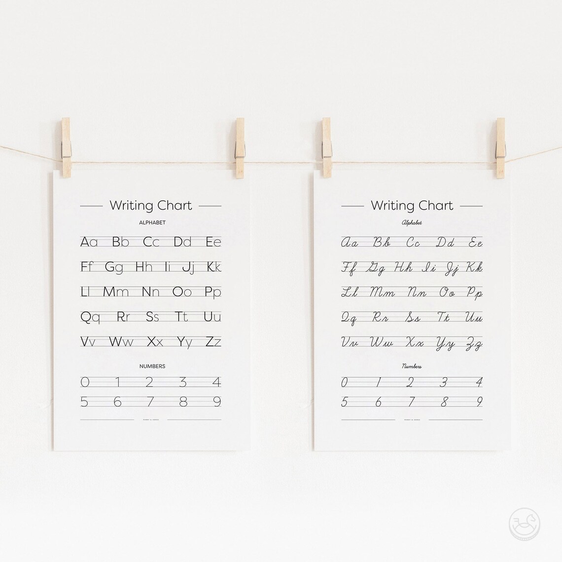 Writing Chart Posters, Kids Handwriting Chart - Image 3