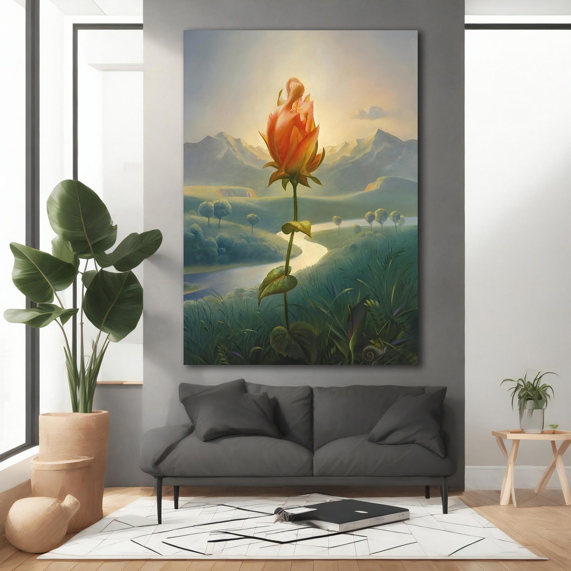 Secret Scented Flower Wall Decor Vladimir Kush Art Vladimir Kush Reproduction Painting Vladimir Kush Painting Vladimir Kush Art - Image 4