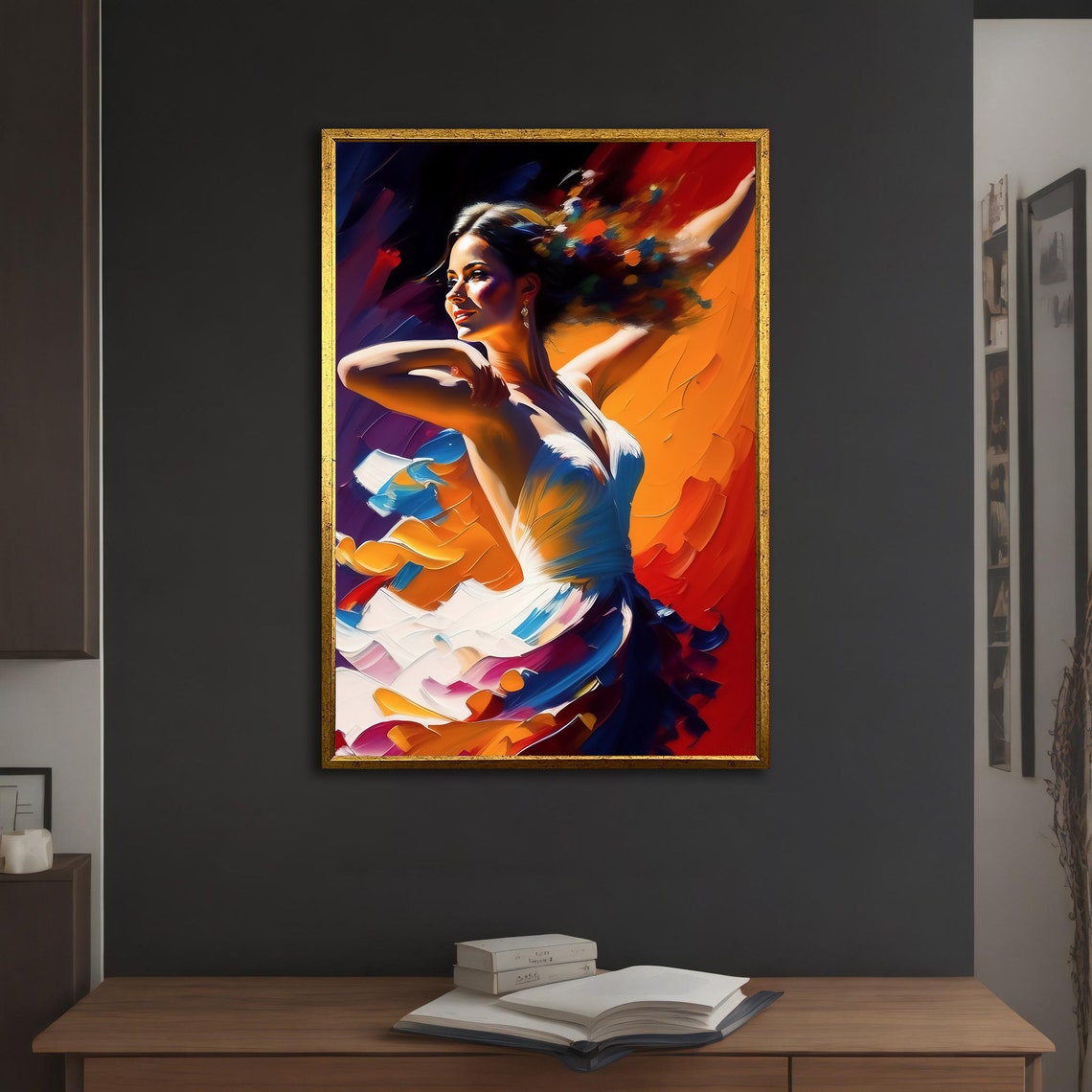Ballerina Painting Dance Poster With Different Frame Options For Your Home And Office Modern Decor Ideas - Image 5