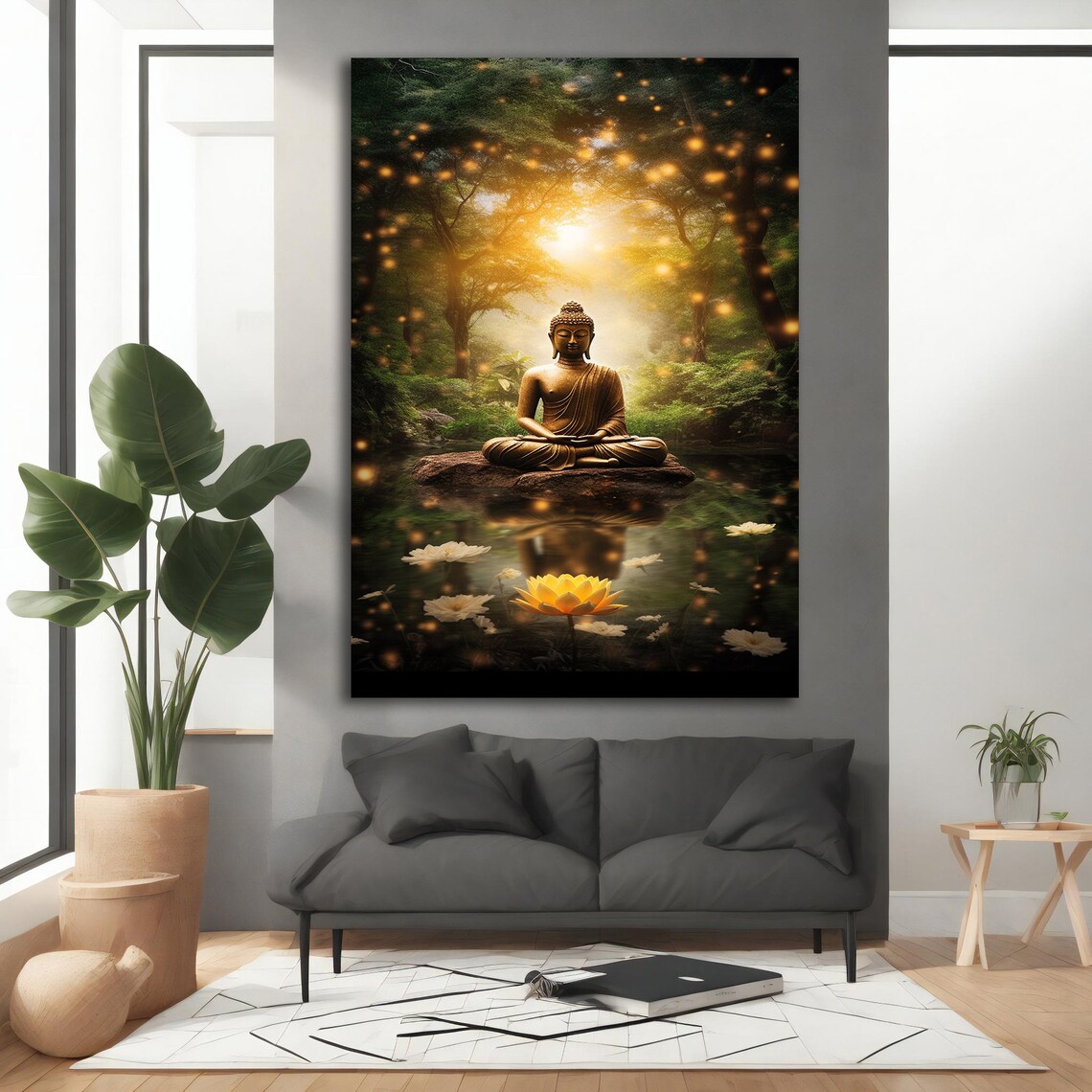 Buddha Meditation, Modern Home And Office Decor - Image 4