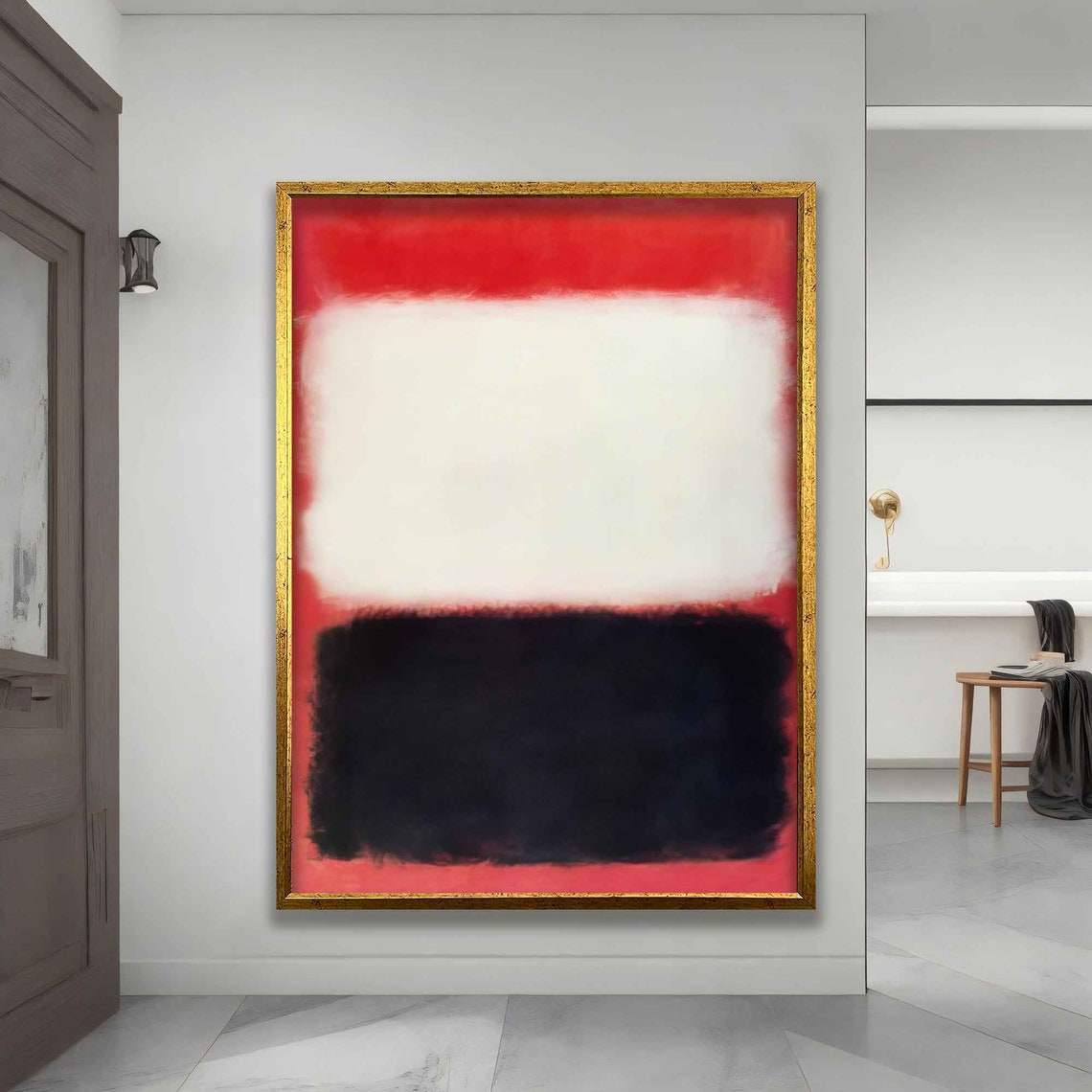 Mark Rothko Red White Black Color Field Abstract Modern Art Poster - Image 4