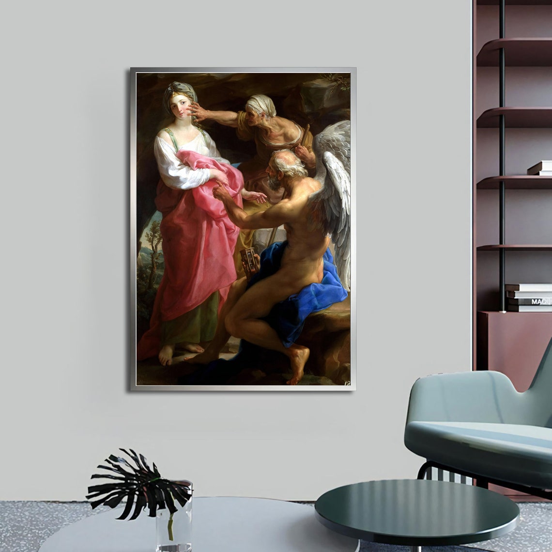 Batoni Time Commands Old Age To Destroy Beauty 1746 Classic Art Poster - Image 4