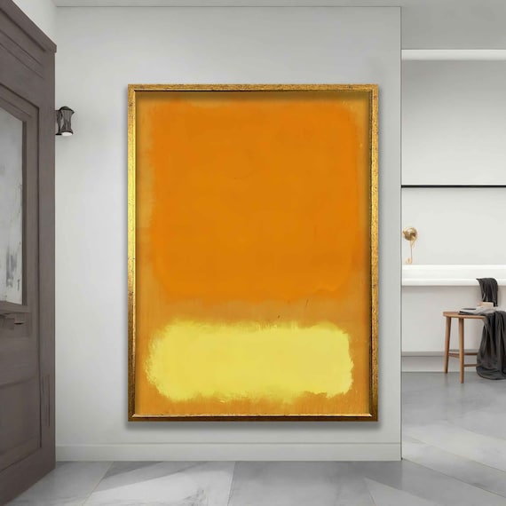 Mark Rothko Orange And Yellow Art Reproduction Rothko Reproduction Abstract Wall Art Modern Minimal Art Mark Painting