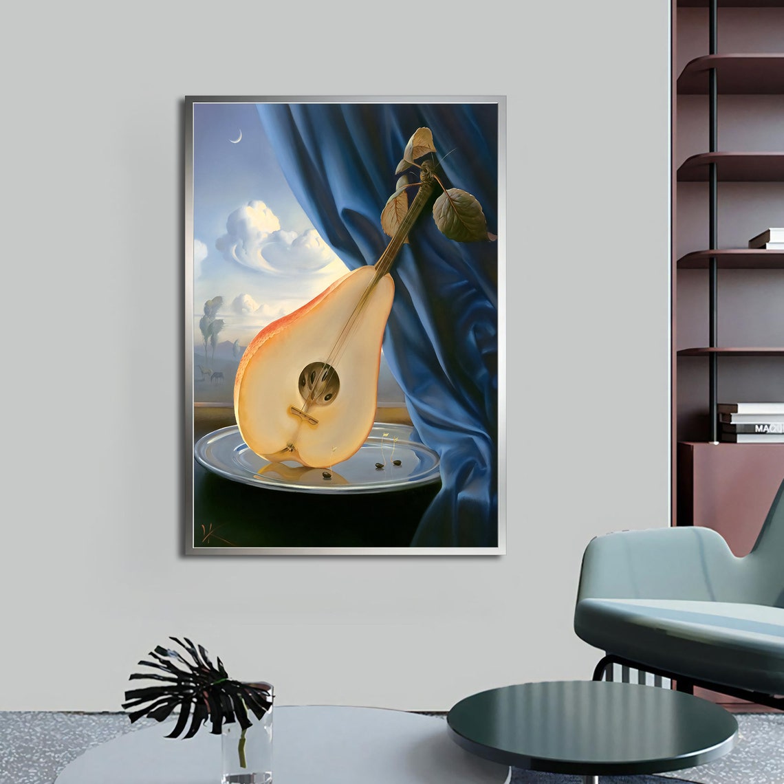 Vladimir Kush Pear Guitar Picture Print Vladimir Kush Poster Print Vladimir Kush Picture Art Surreal Print Vladimir Kush Mandolin - Image 5