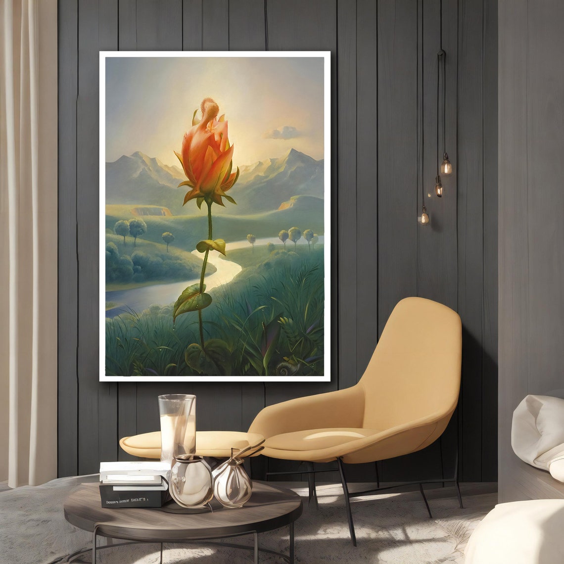 Secret Scented Flower Wall Decor Vladimir Kush Art Vladimir Kush Reproduction Painting Vladimir Kush Painting Vladimir Kush Art - Image 3