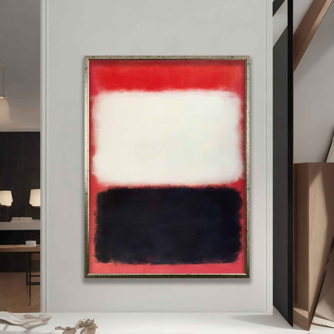 Mark Rothko Red White Black Color Field Abstract Modern Art Poster