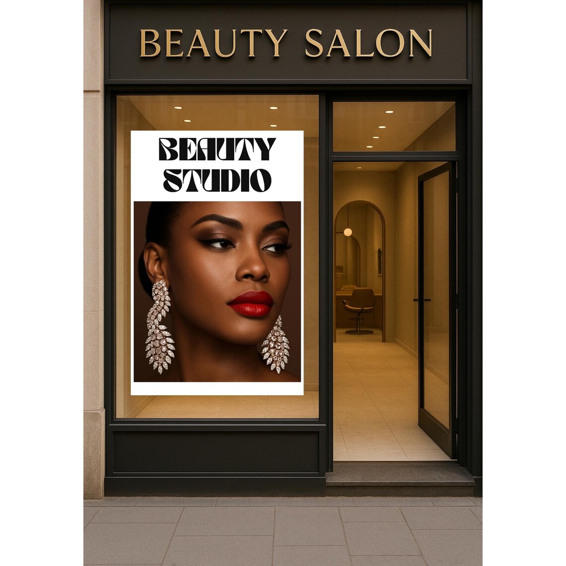 Professional Beauty Salon Poster, Nail Art