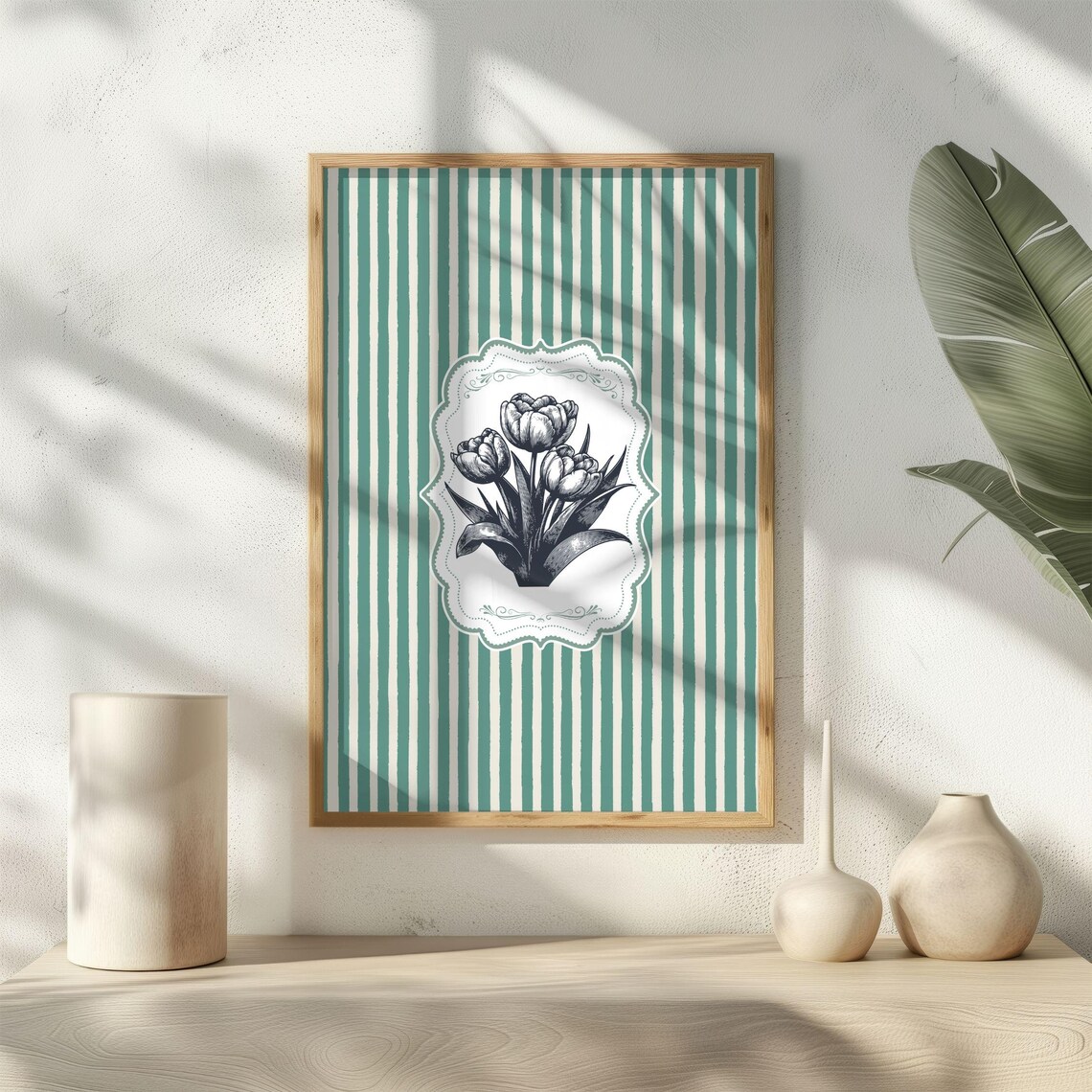 Vintage Black Flower Print, Antique Botanical Floral - Image 4
