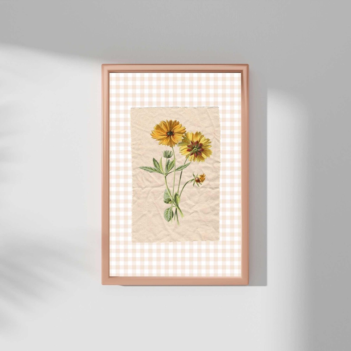 Vintage Floral Illustration, Abstract Botanical Decor - Image 4