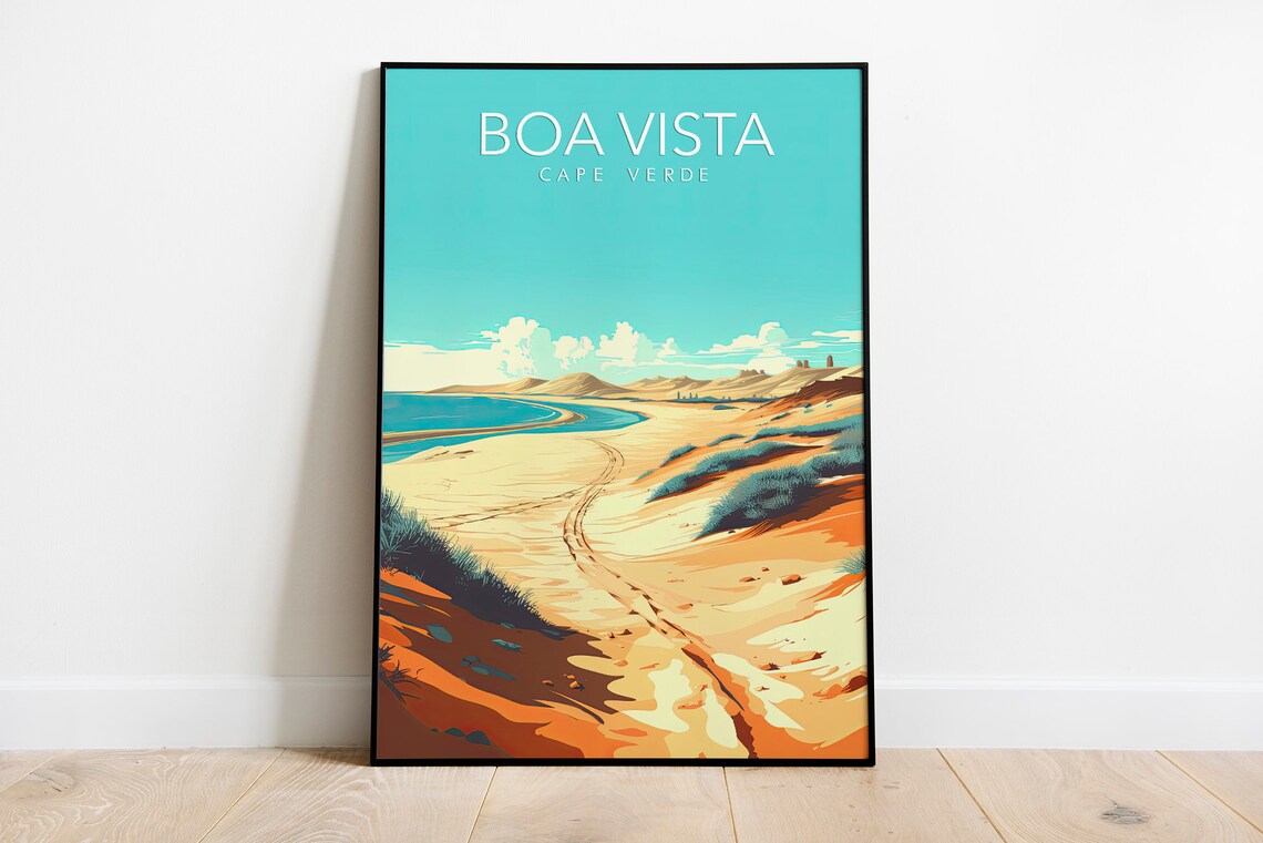 Boa Vista, Cape Verde Modern Travel Poster - Image 2