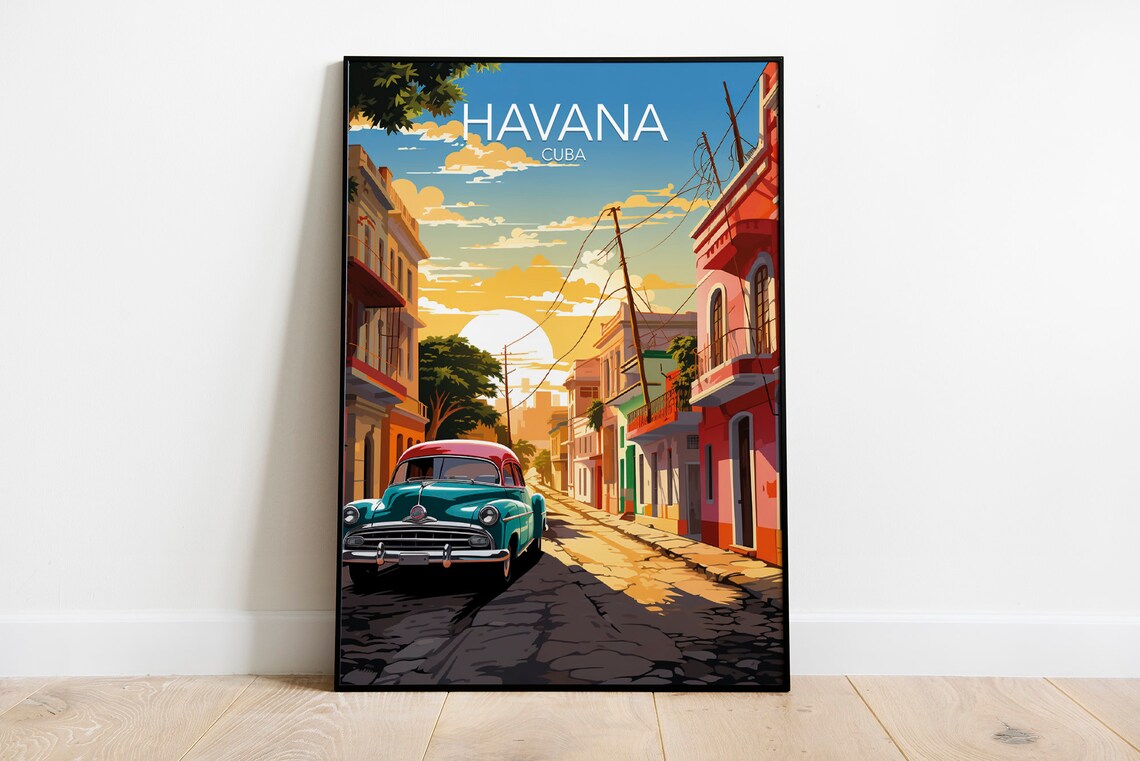 Havana Cuba Modern Poster Print, Latin America - Image 3