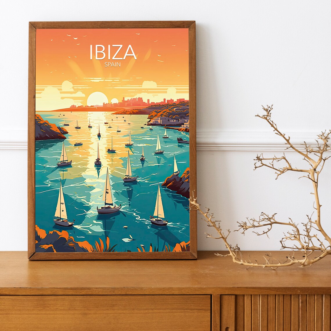 Ibiza Modern Travel Poster Print - Image 2