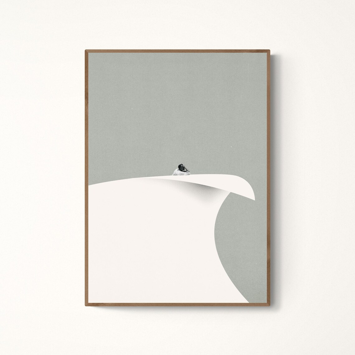 Ready To Turn The Page Japandi Art Print