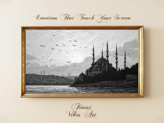 Mosque Painting Islamic Architecture Samsung Frame Tv Art