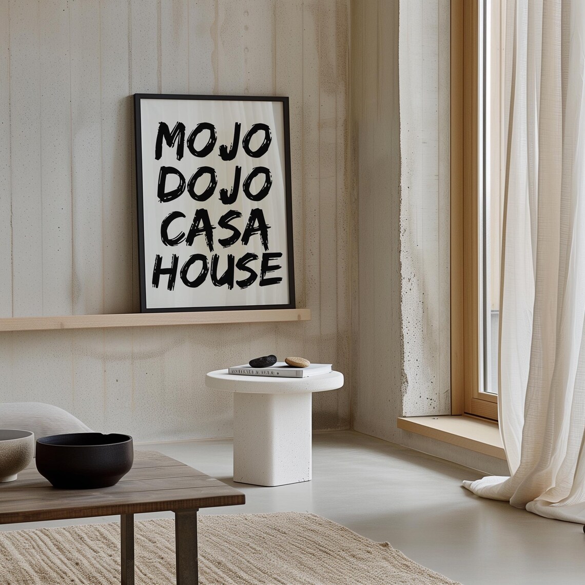 Mojo Dojo Casa House Typography Art Poster - Image 2